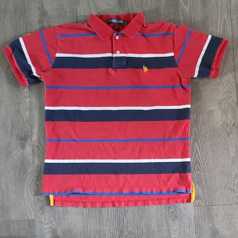 Mens Stripped US Polo Association Shirt